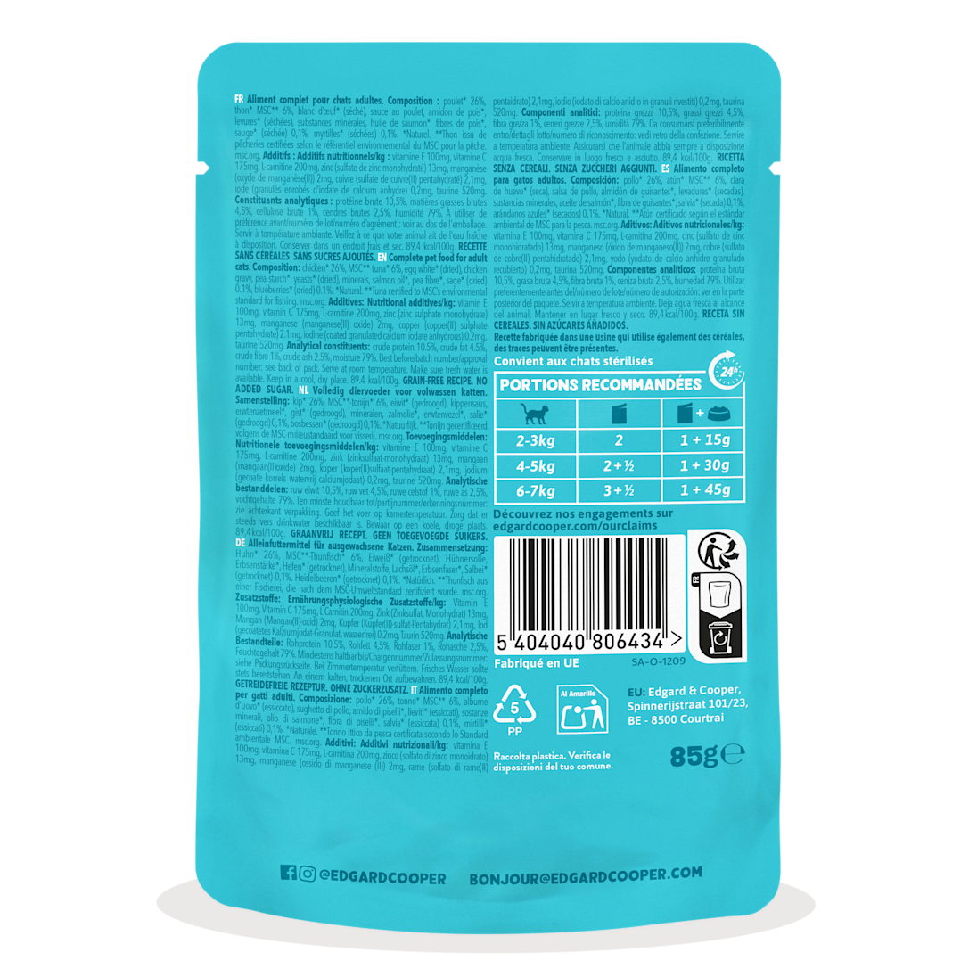 BOP - CAT AD CHUNKS TUNA6-CHICKEN26 POUCH
