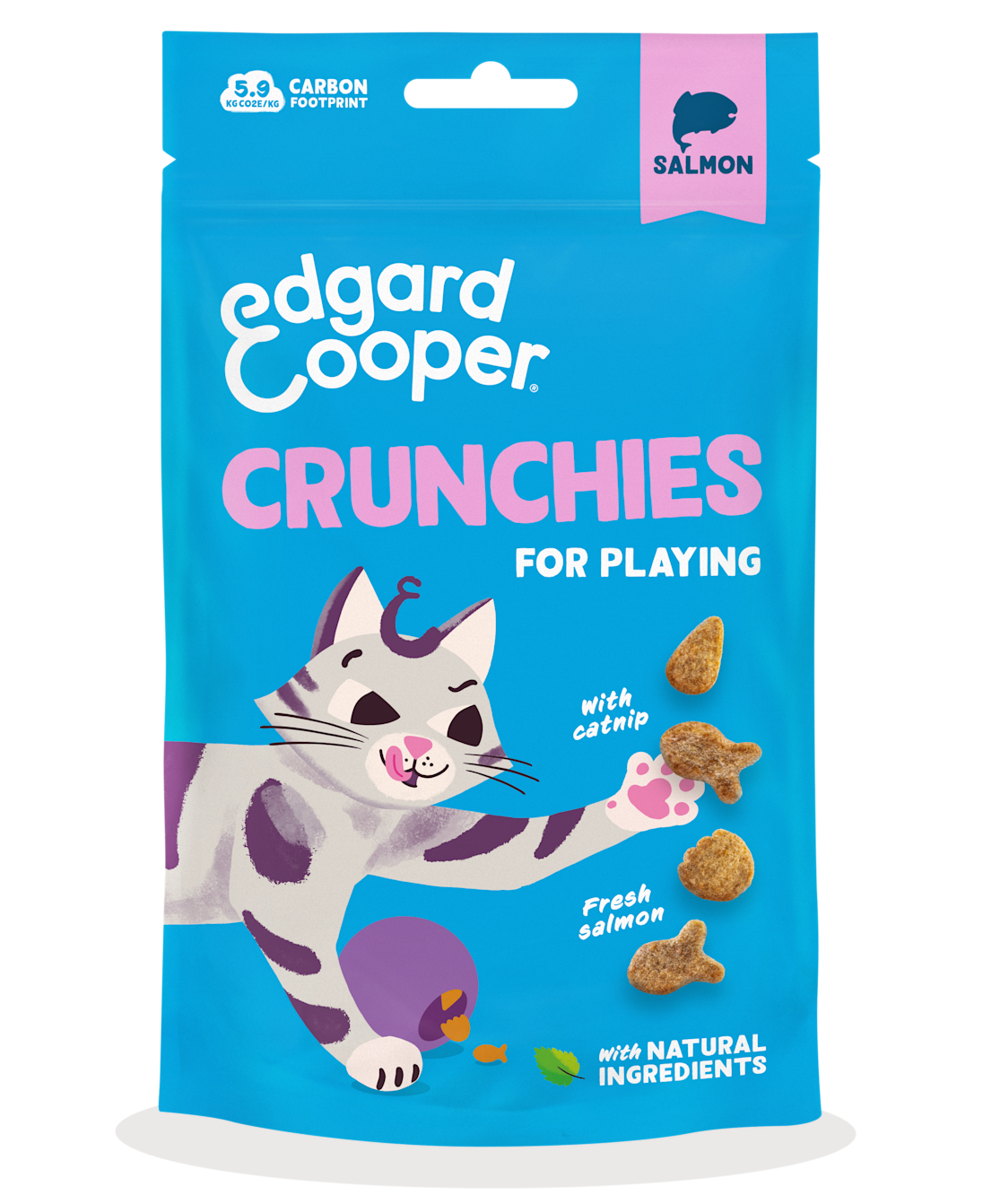 Crunchies met Zalm | Natuurlijke snacks voor katten | Edgard & Cooper