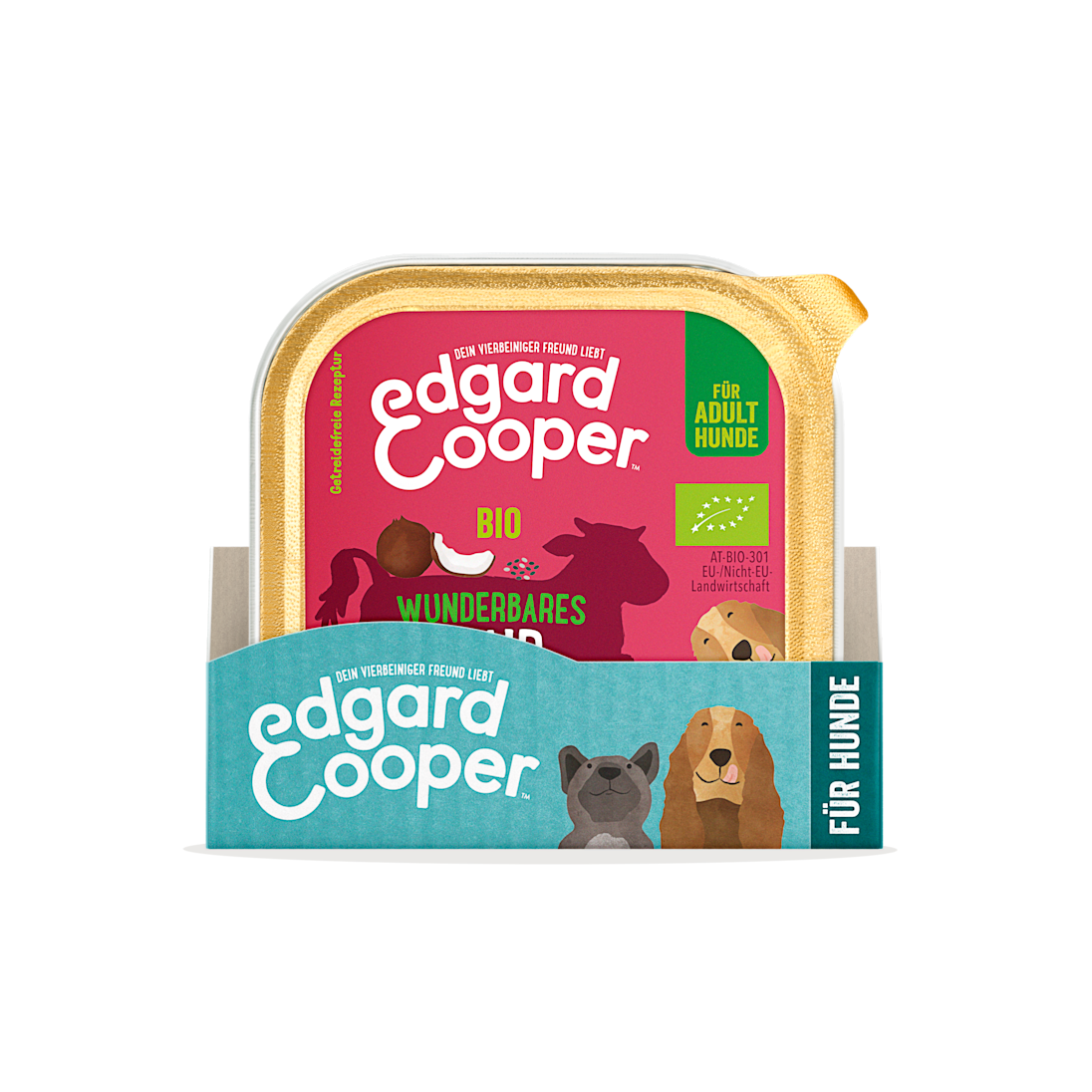Pack - Dog Adult Paté Cup Organic Beef SRP