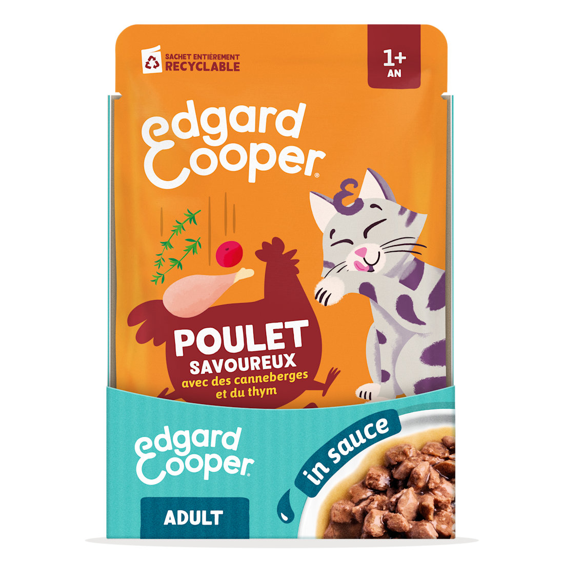 EC 2025 Cat Adult Pouch Chicken Singles SRP CORE FRONT FR 5404040806847