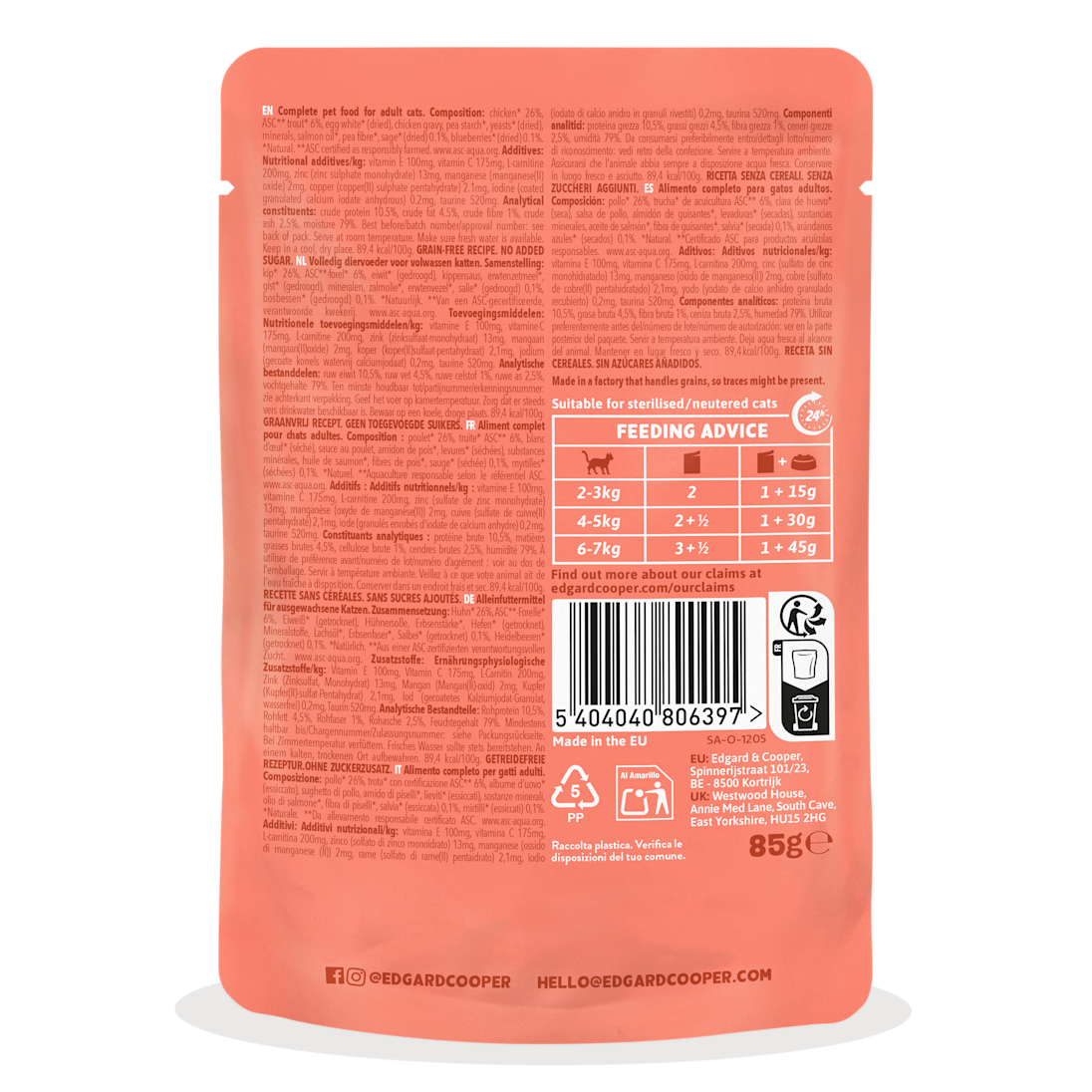 BOP - CAT AD CHUNKS TROUT6-CHICKEN26 POUCH