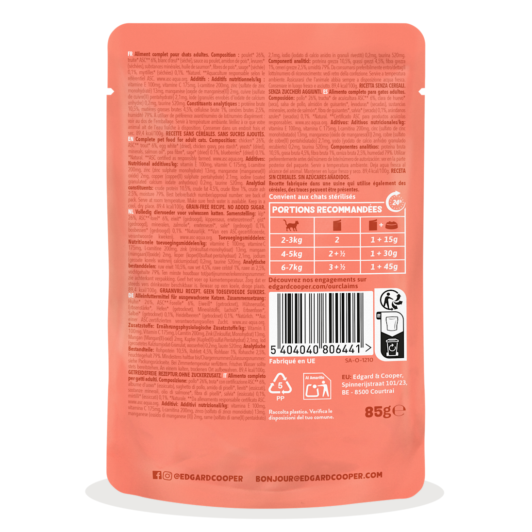 BOP - CAT AD CHUNKS TROUT6-CHICKEN26 POUCH