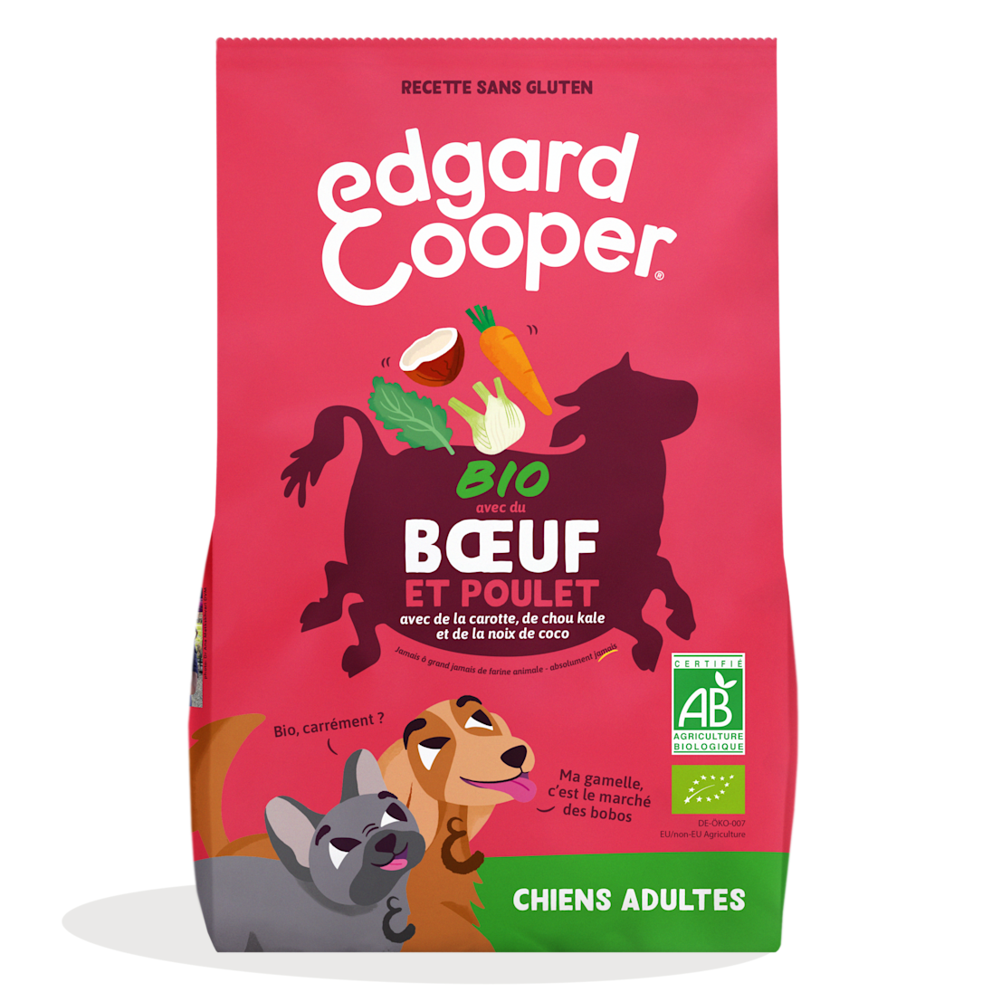 EC Dog Adult Organic Beef FR DTC