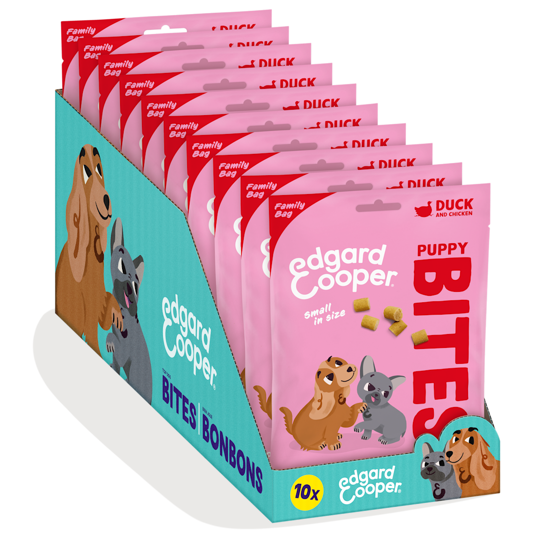 Pack - Dog Junior Bites Duck Chicken Small Family Bag SRP EN