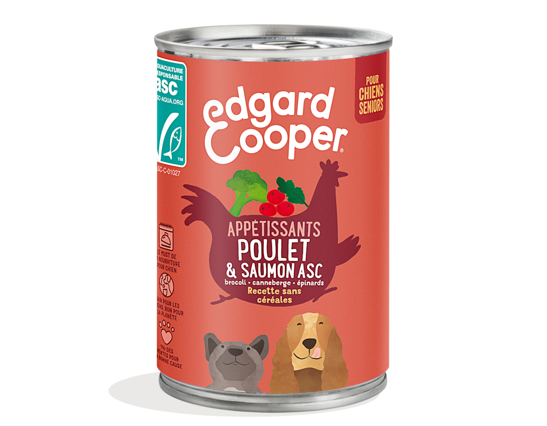 Pack - Dog Senior Paté Tin Chicken Salmon FR