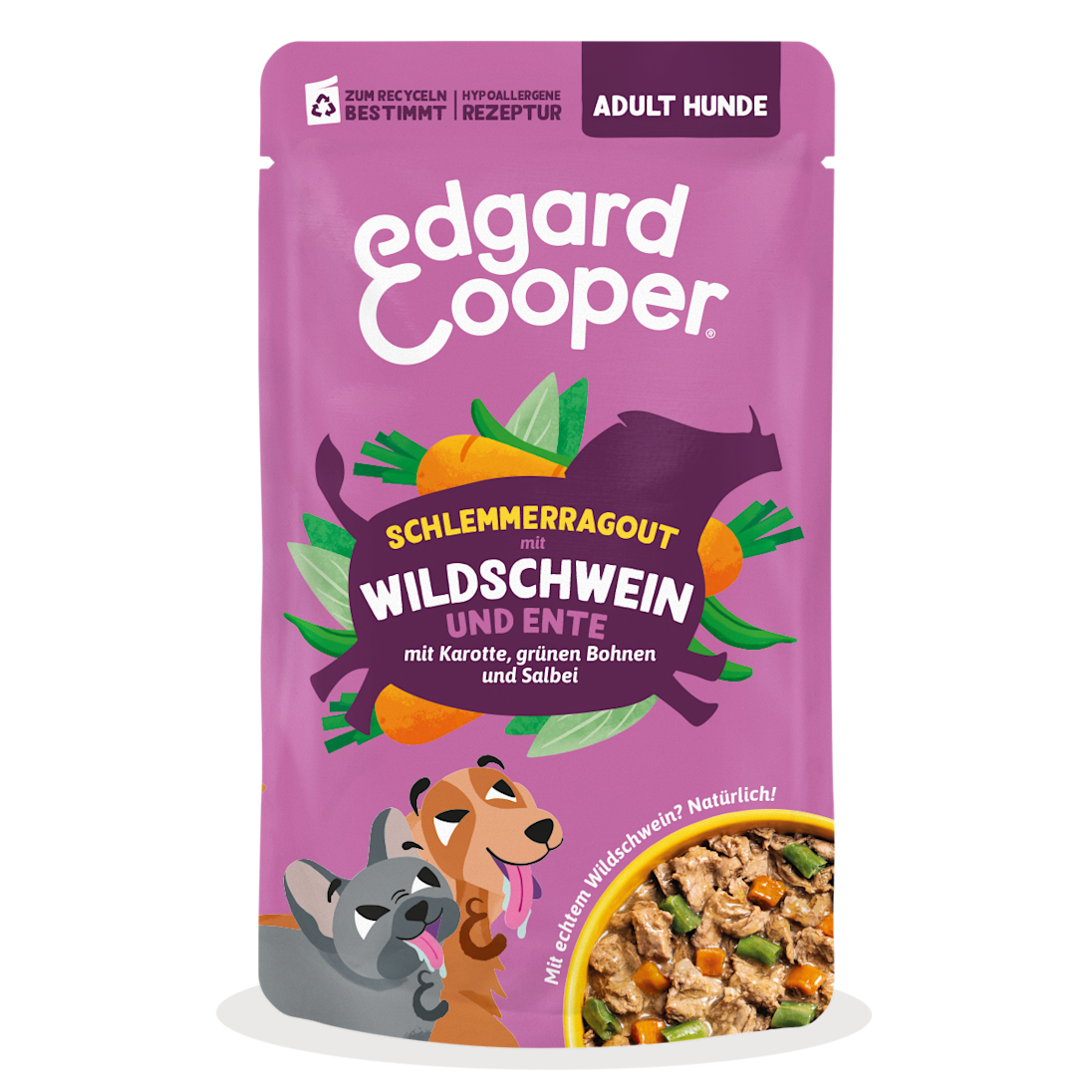 EC 2026 Dog Adult Pouch Wild Boar Singles FOP DE NS ECOMM 5404040807189