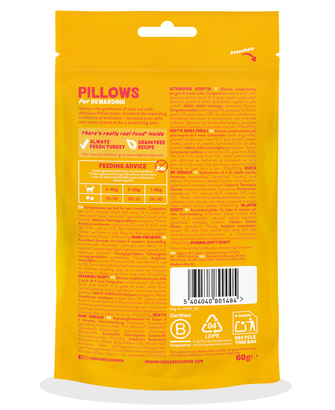 Pack - Cat All Pillows Turkey BOP EN