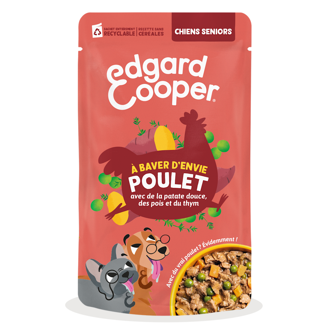 EC 2026 Dog Senior Pouch Chicken Singles FOP