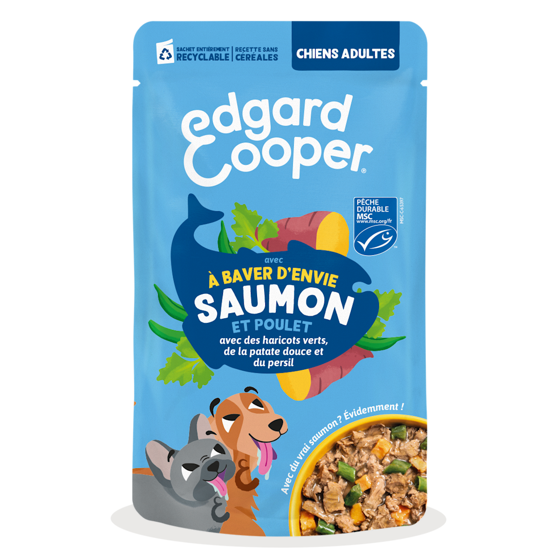 EC 2026 Dog Adult Pouch Salmon Singles FOP