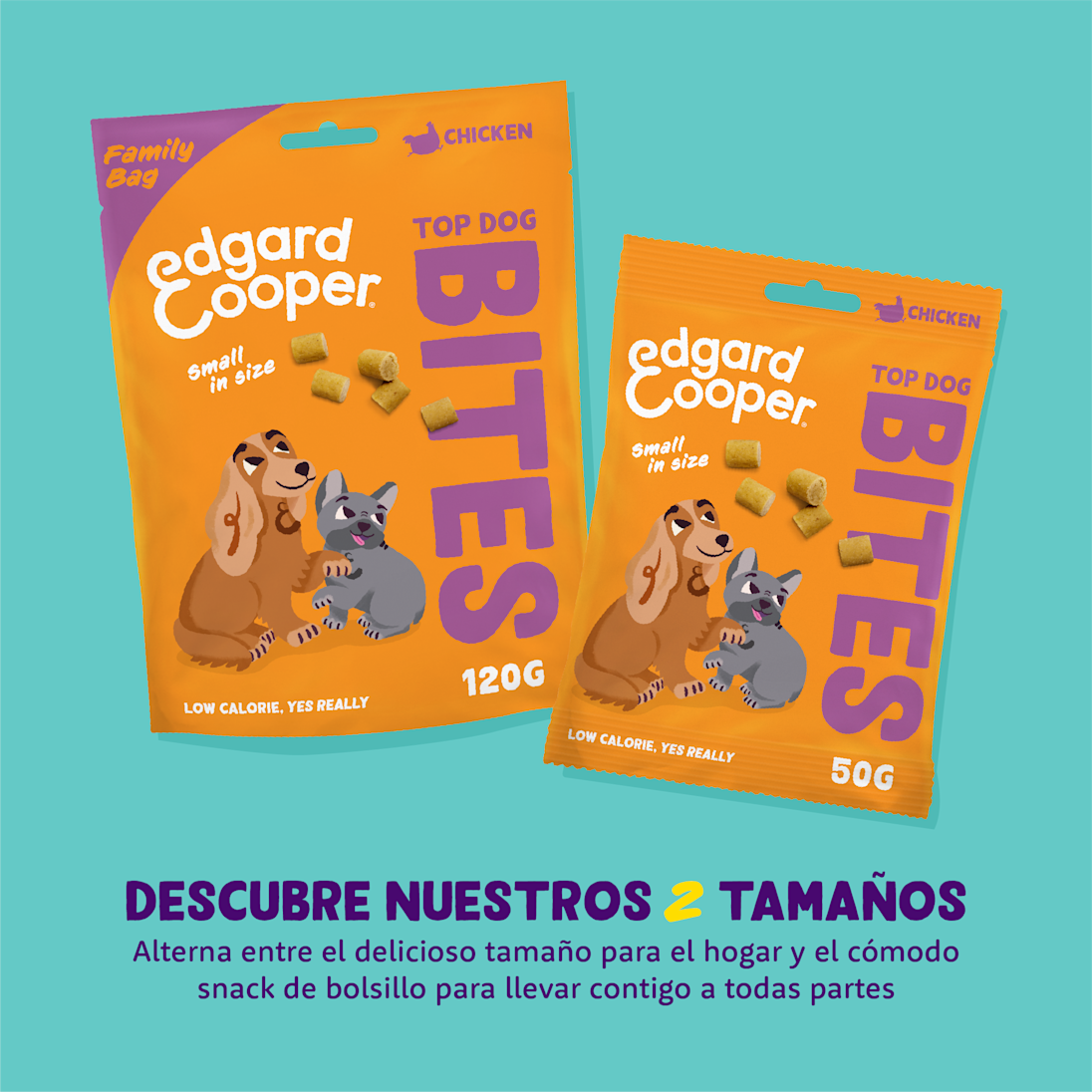 Pack - Dog All Bites Chicken Bag Sizes ES