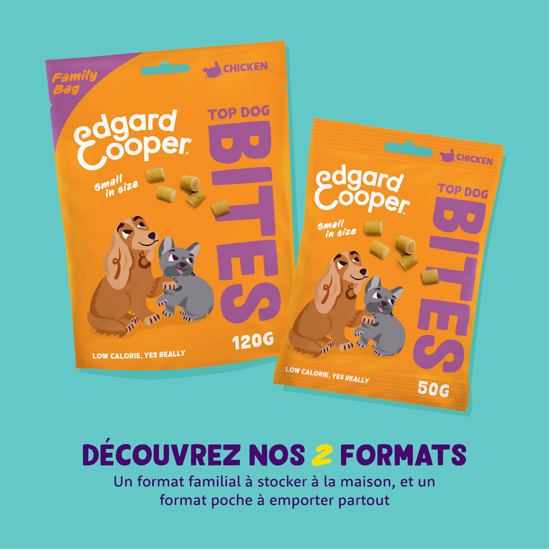 Pack - Dog All Bites Chicken Bag Sizes FR