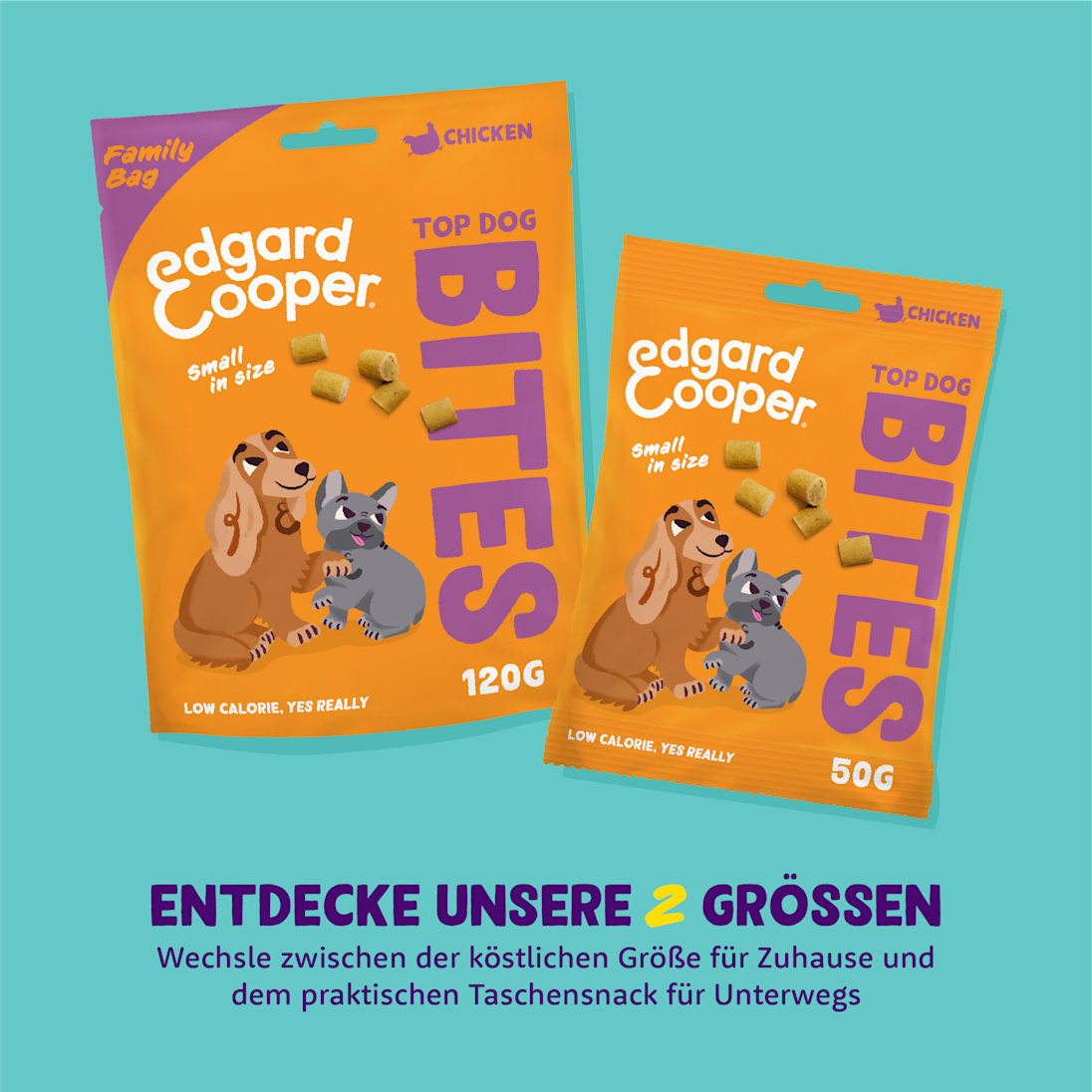 Pack - Dog All Bites Chicken Bag Sizes DE