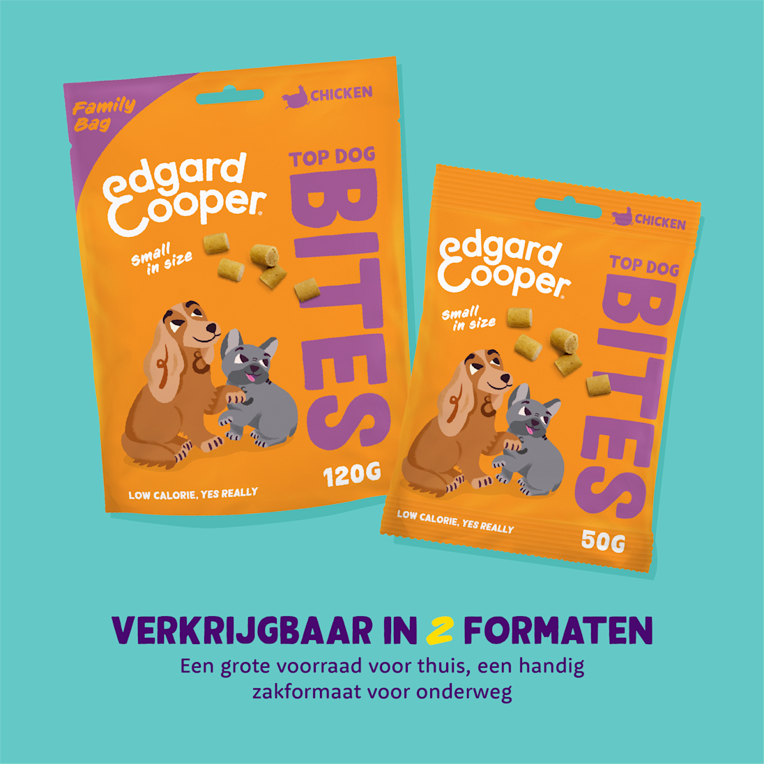 Pack - Dog All Bites Chicken Bag Sizes NL