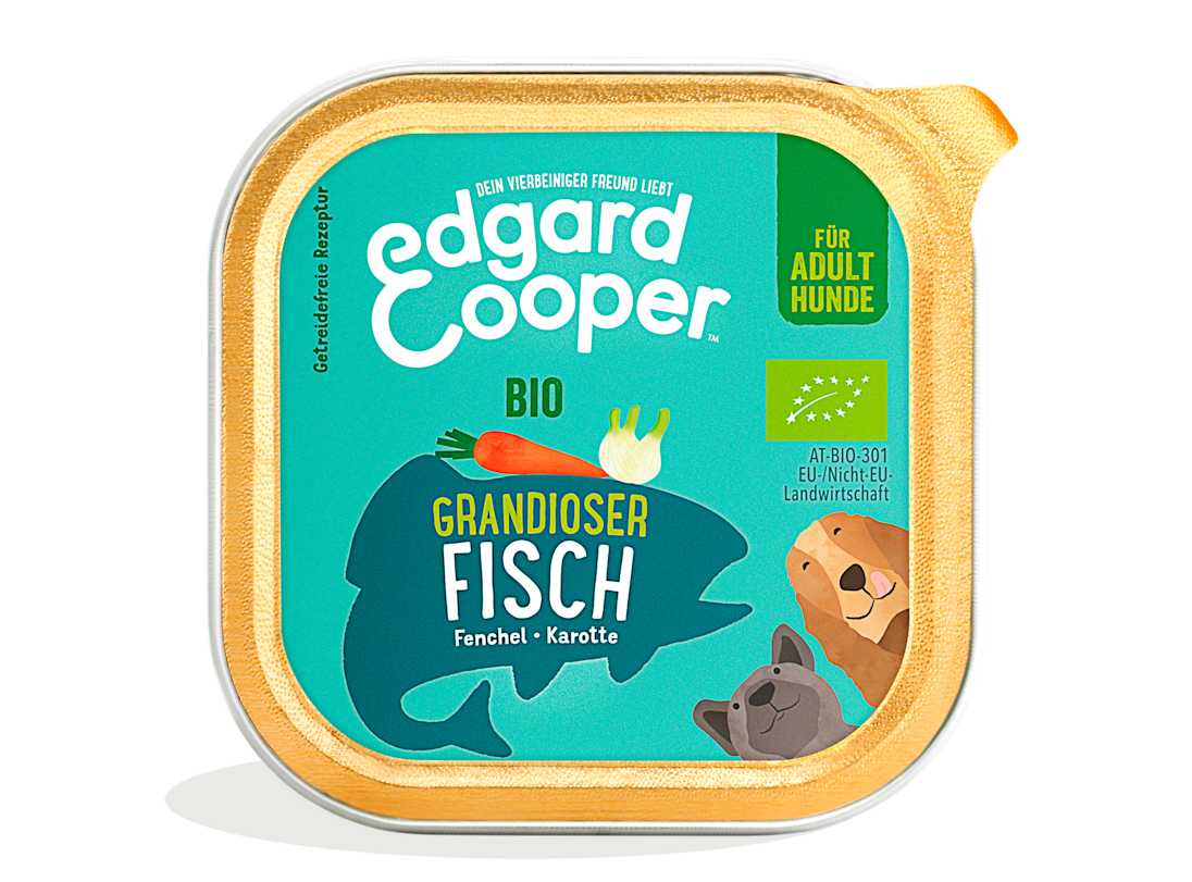Pack - Dog Adult Paté Cup Organic Fish DE