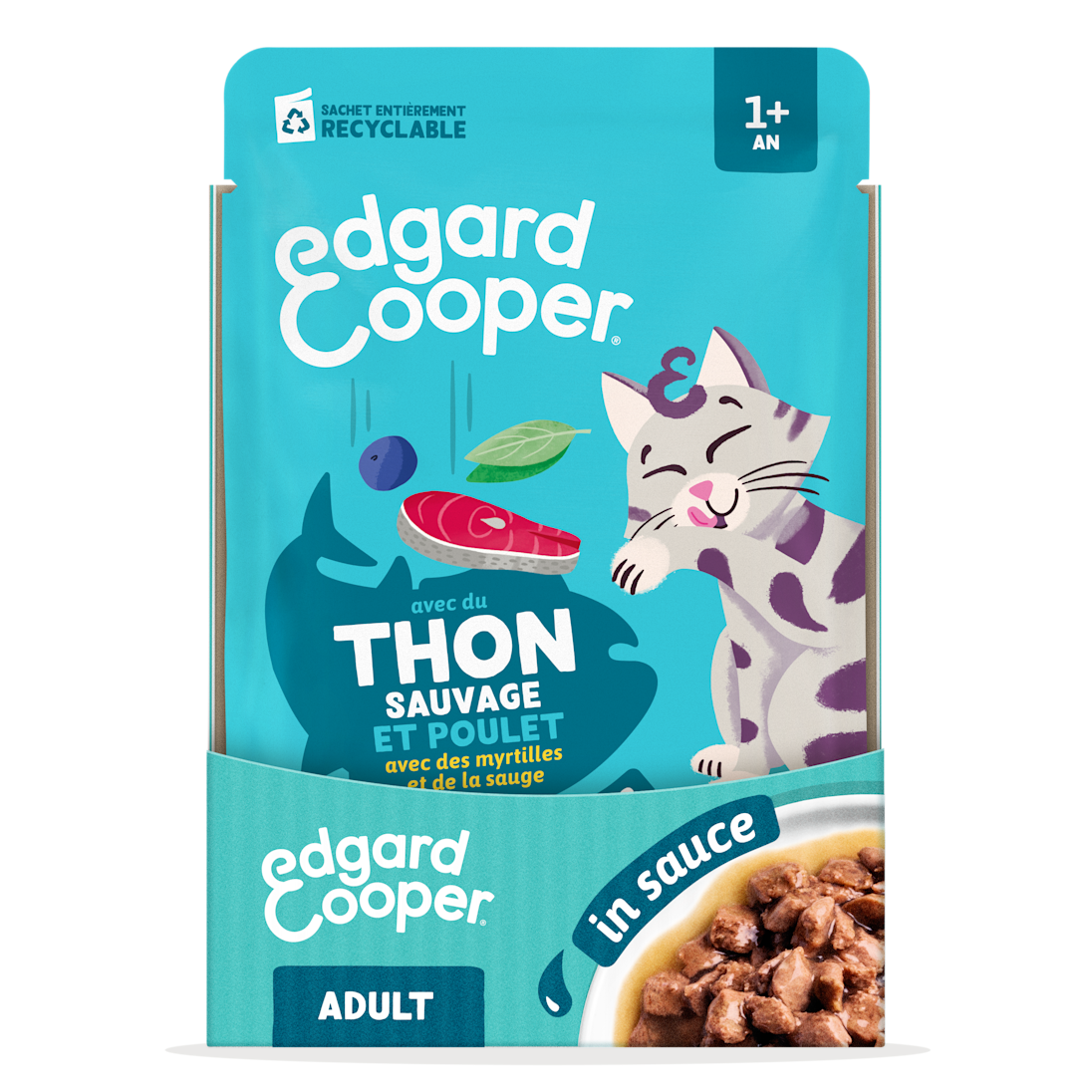 EC 2025 Cat Adult Pouch Tuna Singles SRP CORE FRONT FR 5404040806861