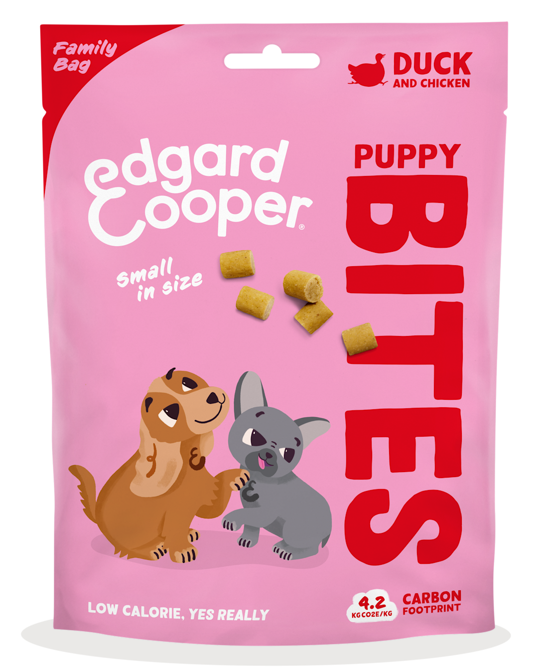 Pack - Dog Junior Bites Duck Chicken Small Family Bag EN