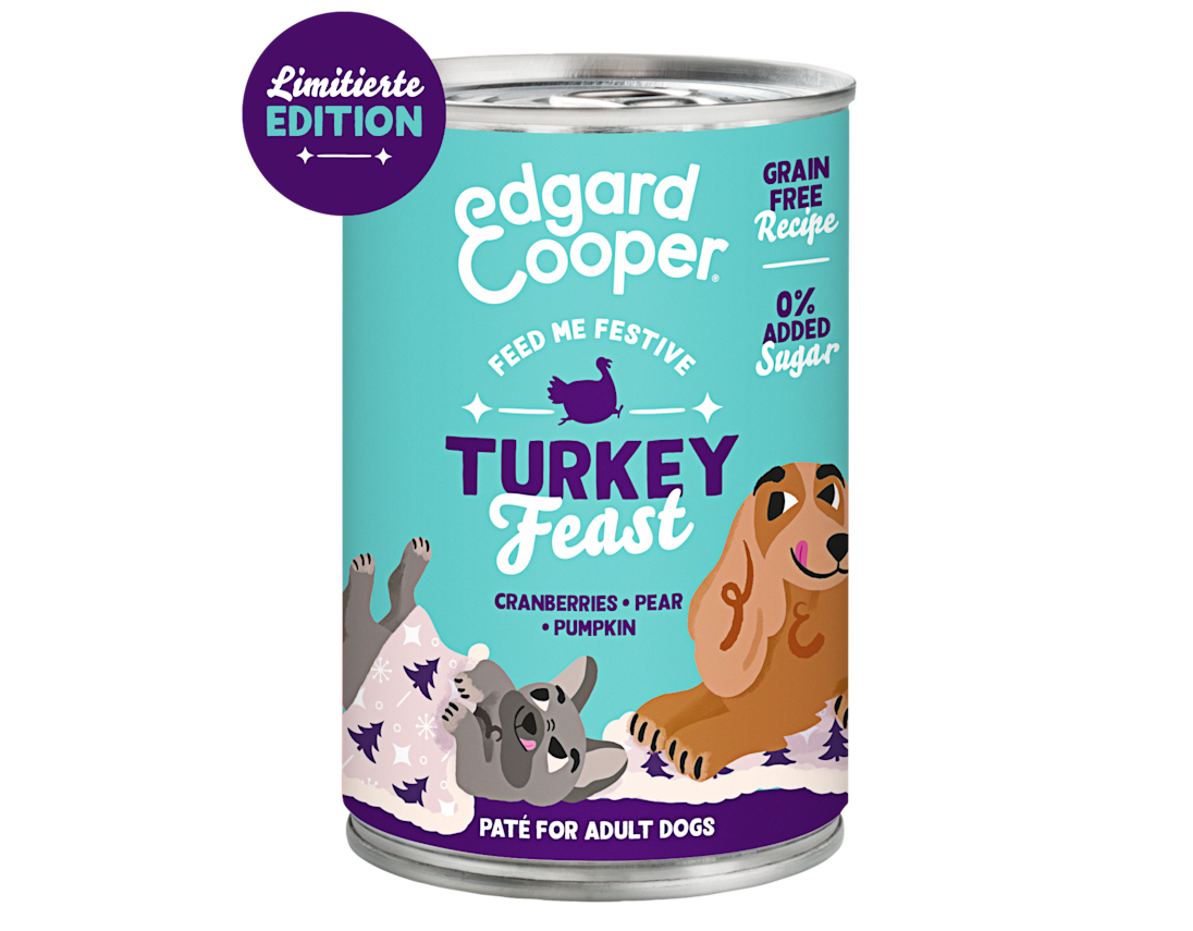 EC 2023 Dog Festive Tin 400g Export DE
