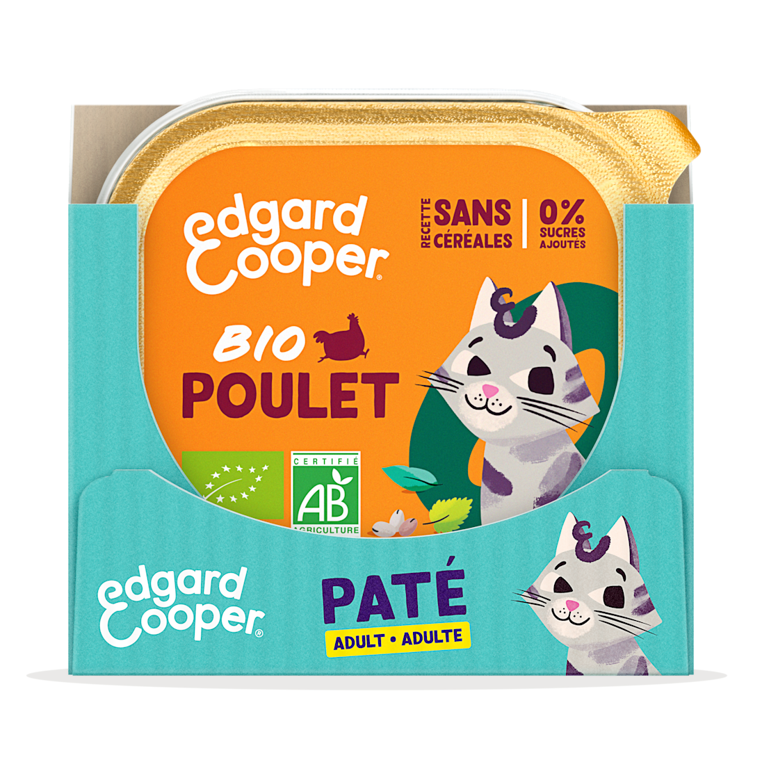 Pack - Cat Adult Pate Organic Chicken SRP FR