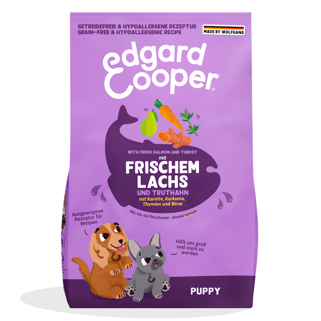 Getreidefreies Trockenfutter Puppy - Frischer Lachs & Truthahn | Edgard &  Cooper