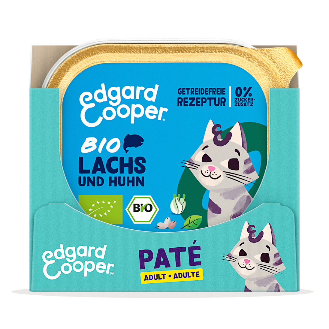 Pack - Cat Adult Pate Organic Salmon Chicken SRP DE