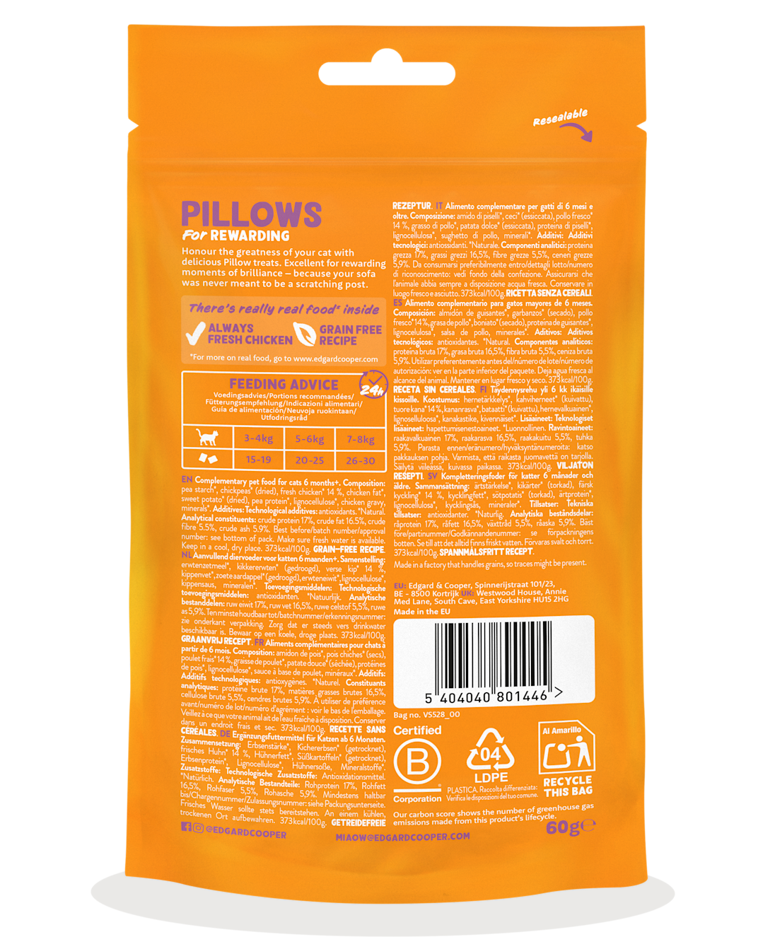Pack - Cat All Pillows Chicken BOP EN