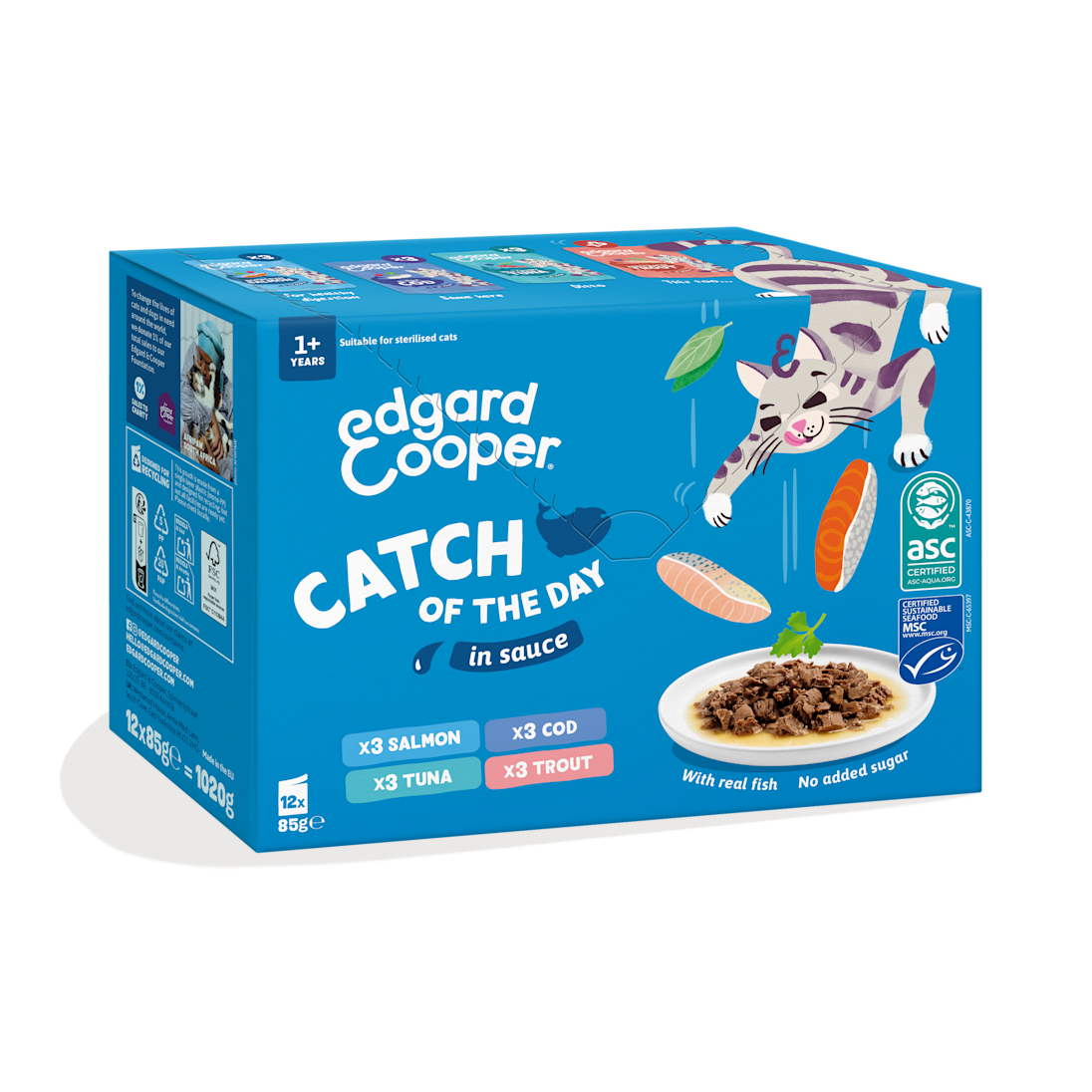 PACK - BUNDLE CAT AD CHUNKS-PCH-CATCH-4FLAV-12X85G