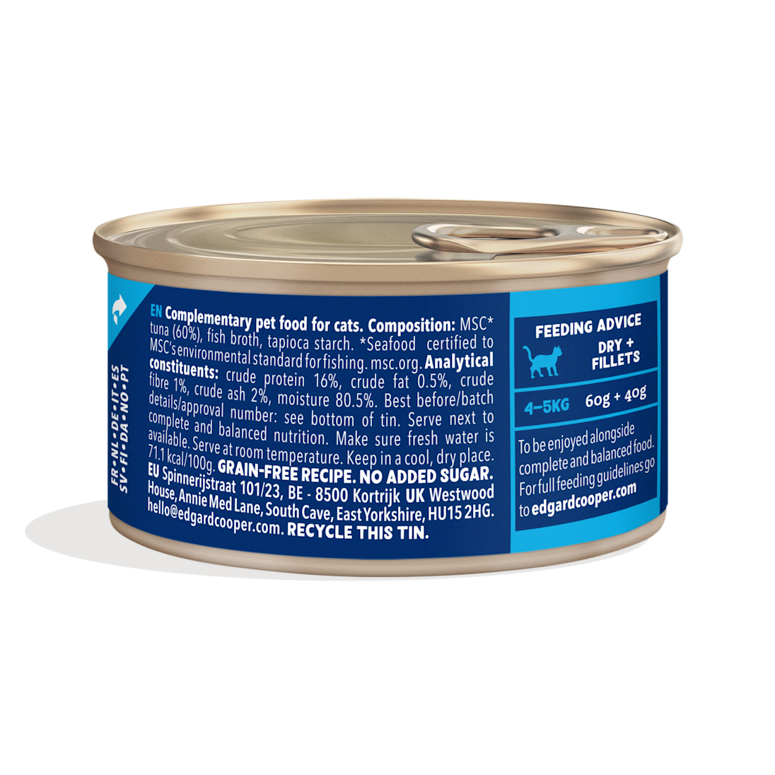 BOP Cat Fillets Tuna Natural BOP EX