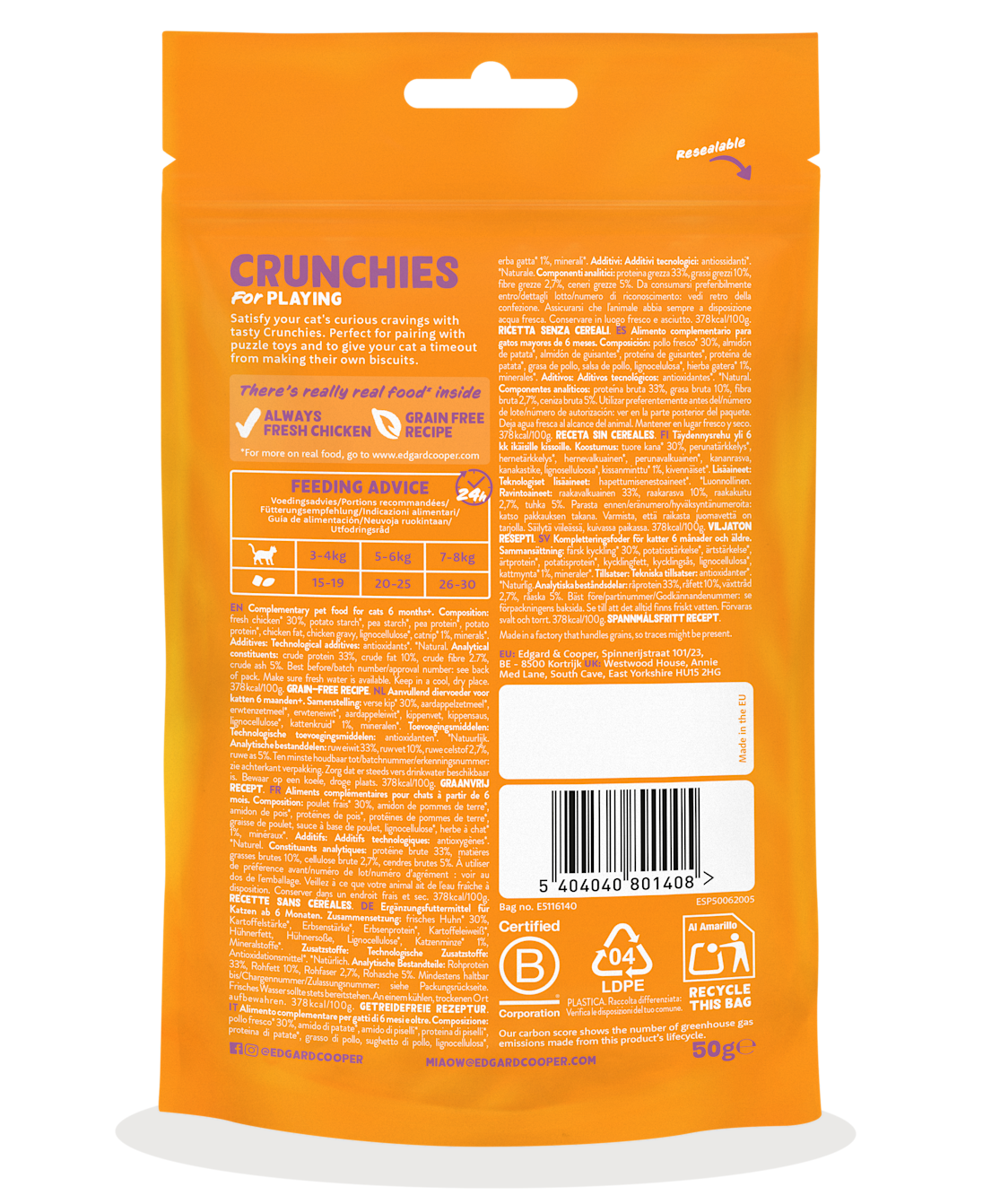 Pack - Cat All Crunchies Chicken BOP EN