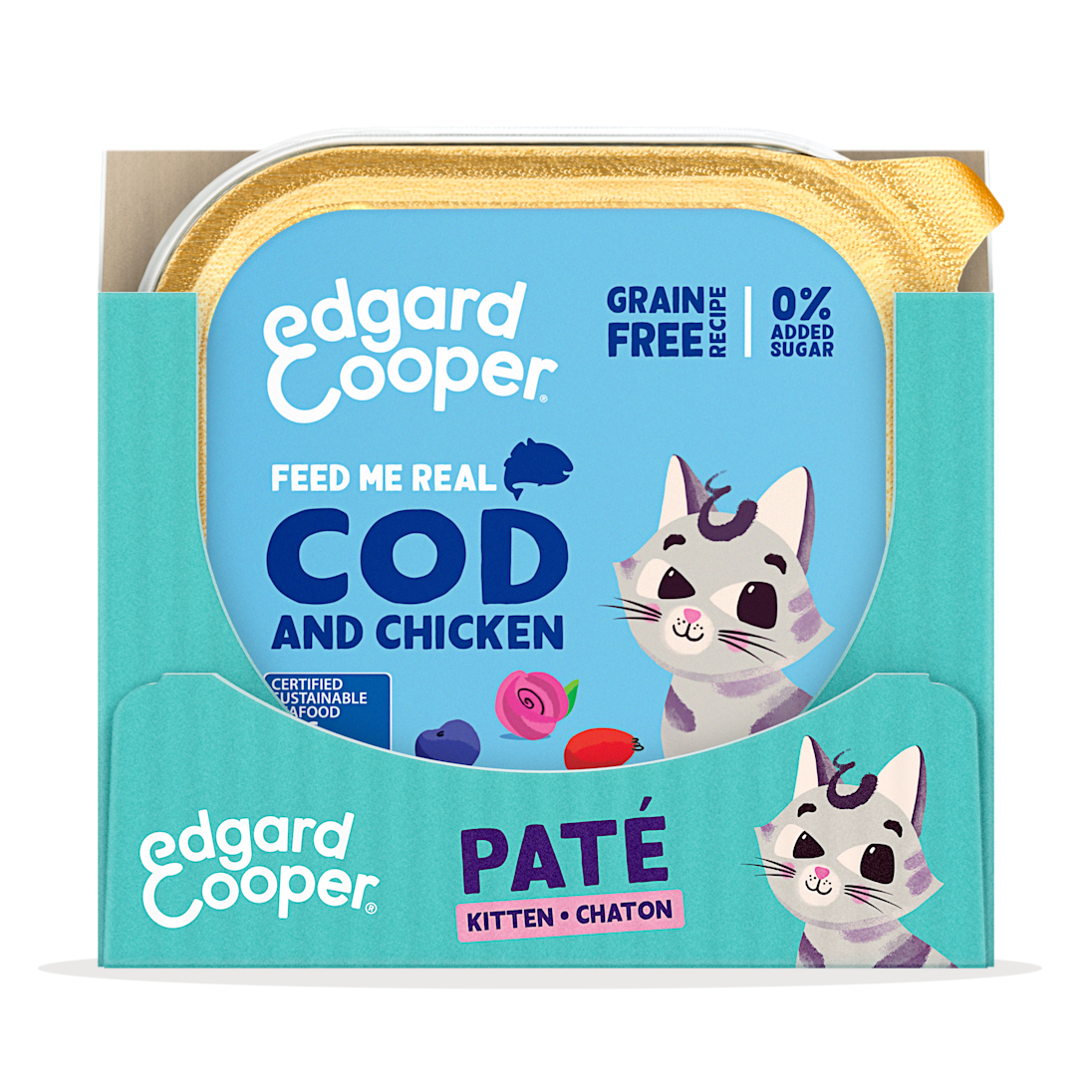 Pack - Cat Kitten Pate Cod Chicken SRP EN